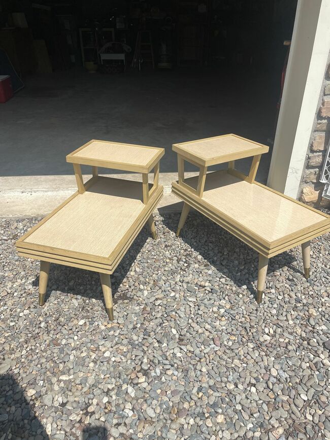 PAIR Mid Century End Tables.