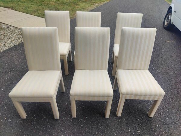 6 Parsons Upholstered Chairs