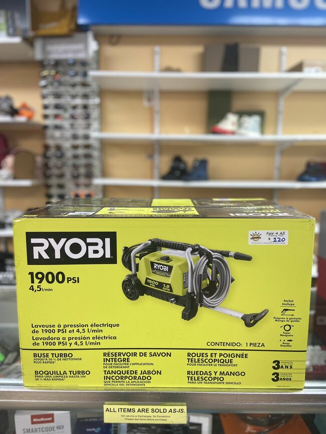 Ryobi 1900 Psi Pressure Washer